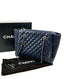 Chanel Tote Bag in Navy Blue Lambskin RHW