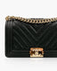 Chanel Boy Old Medium Chevron GHW Black Caviar