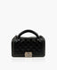 Chanel Boy Old Medium Chain Top Handle Black Quilted Calfskin RHW