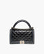 Chanel Boy New Medium Quilted Top Handle Black