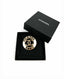 Chanel CC Round Pendant Brooch Champagne