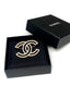 Chanel CC Logo Strass Champagne Brooch