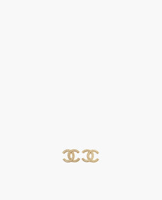 Chanel Champagne CC -kristallikorvakorut