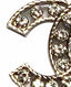 Chanel CC Silver Earrings with Crystals