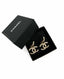 Chanel CC Drop Earrings Crystal GHW