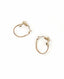 Chanel CC Drop Hoop Earrings