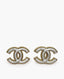 Chanel 23 A Gold Pearl White Interlocking CC-logokorvakorut