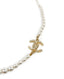 Chanel Pearl CC Champagne Choker -kaulakoru