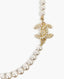 Chanel Pearl CC Champagne Choker -kaulakoru