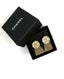 Chanel Round CC Fringe Champagne Earrings