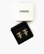 Chanel CC Diamond Heart Drop Earrings Gold