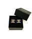 Chanel CC Earrings Champagne Crystal and Pearls 2cm