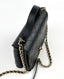 Chanel Calfskin Double Pocket Bag  Black CHW