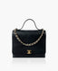 Chanel Calfskin Double Pocket Bag  Black CHW