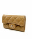 Chanel Small Flap Wallet Caviar Dark Beige 2022 CHW