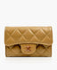 Chanel Small Flap Wallet Caviar Dark Beige 2022 CHW