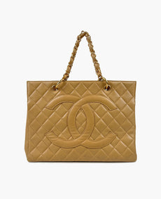 Chanel Vintage GST Tote Beige GHW