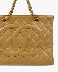 Chanel Vintage GST Tote Beige GHW