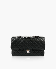 Chanel Timeless Medium Black Caviar SHW