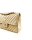 Chanel Small Chevron Flap Bag Yellow Lambskin CHW