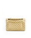 Chanel Small Chevron Flap Bag Yellow Lambskin CHW