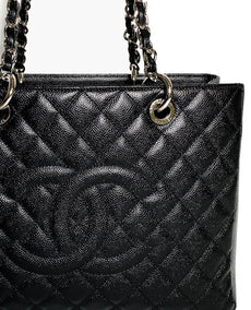 Chanel GST Black Caviar Tote SHW