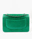 Chanel Green Classic Double Flap Alligator Jumbo