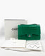 Chanel Green Classic Double Flap Alligator Jumbo