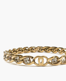 Chanel Chain Strass Bangle Bracelet