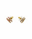 Chanel Champagne CC Diamond Earrings Multicolor