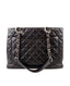 Chanel GST Dark Brown Caviar Tote SHW