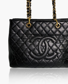 Chanel GST Black Caviar Tote GHW