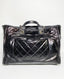 Chanel Glazed Calfskin Deauville Medium Tote Black