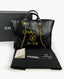 Chanel Aged Calfskin Leather Medium Charms Deauville Tote Black