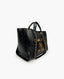 Chanel Aged Calfskin Leather Medium Charms Deauville Tote Black