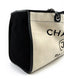 Chanel Black and White Large Deauville of Wool Felt SHW