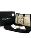 Chanel Black and White Large Deauville of Wool Felt SHW