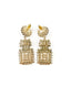 Chanel Perfume Bottle Earrings Black