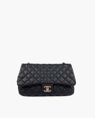 Chanel Easy Caviar Flap Laukku Musta SHW