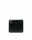 Chanel Classic Flap Wallet Black Lambskin SHW