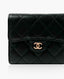 Chanel Classic Flap Wallet Black Lambskin SHW