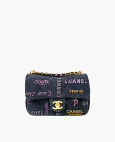 Chanel Small Flap Bag in Printed Denim