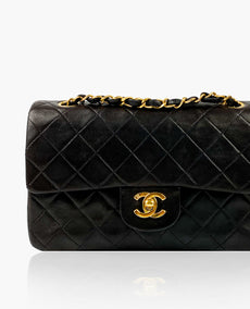 Chanel Timeless Small Vintage 24 k GHW Black Lambskin