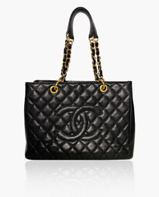 Chanel GST Black Caviar Tote GHW