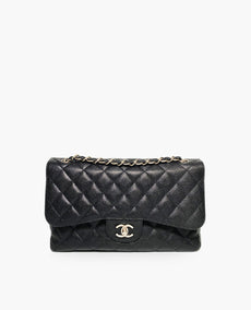 Chanel Timeless Jumbo Black Caviar SHW