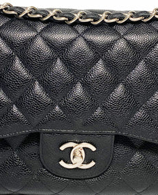 Chanel Timeless Jumbo Black Caviar SHW