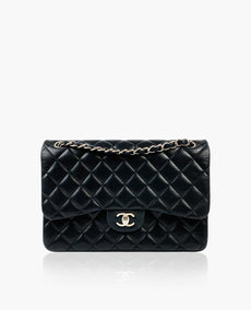 Chanel Timeless Jumbo Black Lambskin SHW