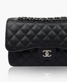 Chanel Timeless Jumbo Double Flap Black Caviar SHW