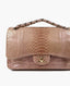 Chanel Jumbo Double Flap Bag Light Pink Python GHW