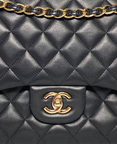 Chanel Jumbo Black Lambskin Double Flap GHW